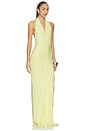 view 2 of 3 The Love Gathered Cupro Dress in Lemon