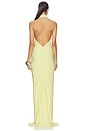 view 3 of 3 The Love Gathered Cupro Dress in Lemon