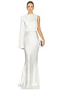 view 1 of 4 The Mantello Satin Dress in Ivory