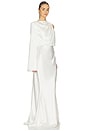 view 2 of 4 The Mantello Satin Dress in Ivory
