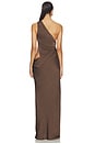 view 4 of 4 The Isadora Satin Maxi Dress in Carafe
