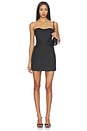 view 1 of 3 The Volta Silk Mini Dress in Black