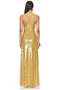 view 4 of 5 The Devon Sequin Dress in Mustard Gold