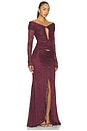 view 2 of 4 The Kali Ruffle Lace Dress in Currant