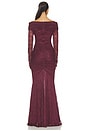 view 3 of 4 The Kali Ruffle Lace Dress in Currant