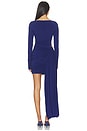 view 3 of 3 ROBE COURTE SARI in Deep Blue