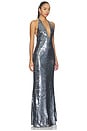 view 2 of 4 MAXIVESTIDO PLUNDGE in Gunmetal