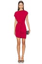view 1 of 3 Ona Drape Mini Dress in Deep Red