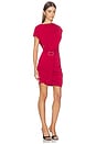 view 2 of 3 Ona Drape Mini Dress in Deep Red