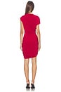 view 4 of 3 Ona Drape Mini Dress in Deep Red
