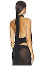 view 3 of 4 THE SASH ジャージートップ in Black