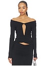 view 1 of 4 The Keyhole Top in Black
