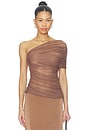 view 1 of 4 The Interwoven Jersey Top in Mocha