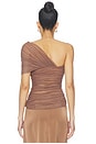 view 4 of 4 The Interwoven Jersey Top in Mocha