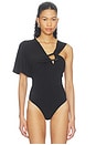 view 2 of 6 Ona Jersey Body Suit in Black