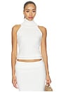 view 1 of 4 Brushed Cashmere Halter Top in Winter White