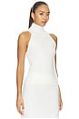 view 2 of 4 Brushed Cashmere Halter Top in Winter White