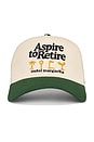 view 1 of 3 Aspire Trucker Hat in Bone & Forest