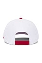 view 2 of 3 Quit Your Job Snapback Hat in White & Cherry