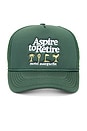 view 2 of 2 Aspire To Retire Trucker Hat in Forest