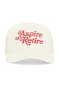 view 1 of 3 Aspire Script Trucker Hat in Bone