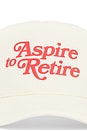 view 3 of 3 Aspire Script Trucker Hat in Bone