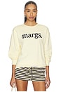 view 1 of 4 Margs. Crewneck Sweatshirt in Bone