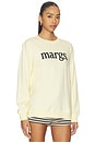 view 2 of 4 Margs. Crewneck Sweatshirt in Bone