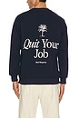 view 1 of 4 Quit Your Job Crewneck Sweatshirt in Navy