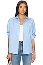 view 1 of 5 Newport Long Sleeve Button Up Shirt in Sky Blue & White