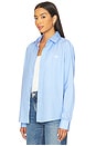 view 2 of 5 Newport Long Sleeve Button Up Shirt in Sky Blue & White