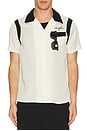 view 4 of 4 Kingpin Button Up in Bone & Black