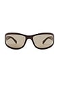 view 1 of 3 Shield Sunglasses in Brown