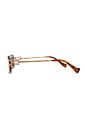 view 4 of 4 Rectangle Sunglasses in Gold