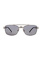 view 1 of 3 Rectangle Sunglasses in Silver