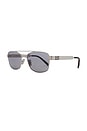 view 2 of 3 Rectangle Sunglasses in Silver