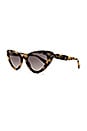 view 2 of 3 LUNETTES DE SOLEIL CAT EYE in Grey Havana & Grey Gradient