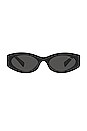 view 1 of 3 Oval in Matte Black & Dark Grey