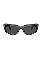 view 1 of 3 선글라스 in Black & Dark Grey