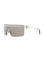 view 2 of 3 Shield Sunglasses in Pale Gold