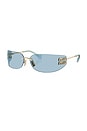view 2 of 3 Rectangle Sunglasses in Pale Gold