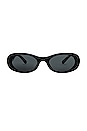 view 1 of 3 Oval Sunglasses in Black