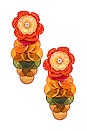 view 1 of 2 Flower Earrings in Multi