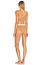 view 3 of 5 x Natalie Off Duty Stone Bikini Set in Tan & Gold Lurex
