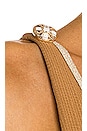 view 5 of 5 x Natalie Off Duty Stone Bikini Set in Tan & Gold Lurex