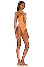 view 2 of 4 Athena One Piece in Orange & Beige