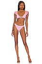view 1 of 3 Bia Bikini Set in Warm Pink & Cool Pink