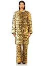 view 3 of 5 Tiger Stripes Long Jacket in Multi Brown