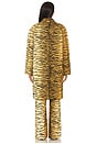 view 5 of 5 Tiger Stripes Long Jacket in Multi Brown