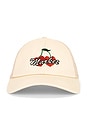 view 1 of 3 Double Cherries Trucker Hat in Unbleached Cotton
